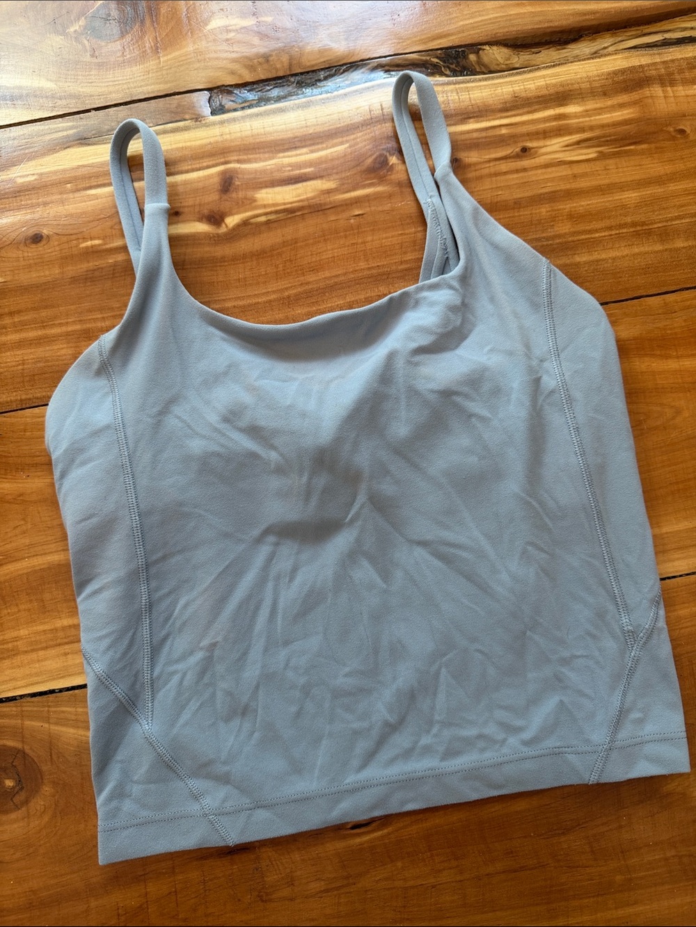Lululemon Align Square Neck Tank, Size 4, Fair Condition, Dusty Blue 🩵🩶🩵🩶